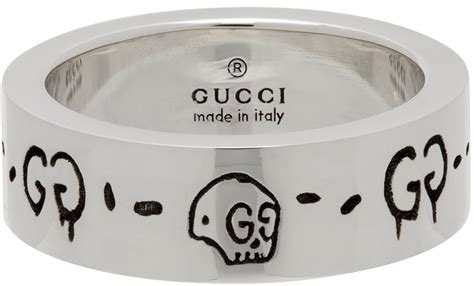 gucci ghost ring ssense|Gucci Sterling Silver GucciGhost Ring .